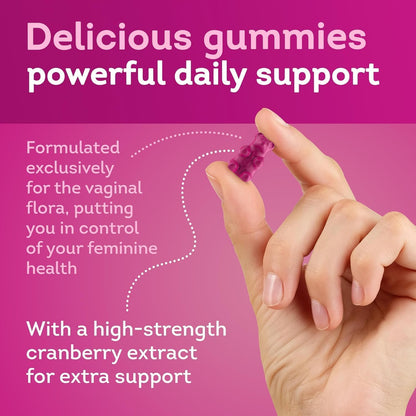 Florawell® Intimate Flora Gummies – Intimate Flora for Women, Supports Feminine Health – Women's Gummies for Intimate Balance & Daily Care – Delicious Natural Berry Flavour – 60 Vegan Gummies